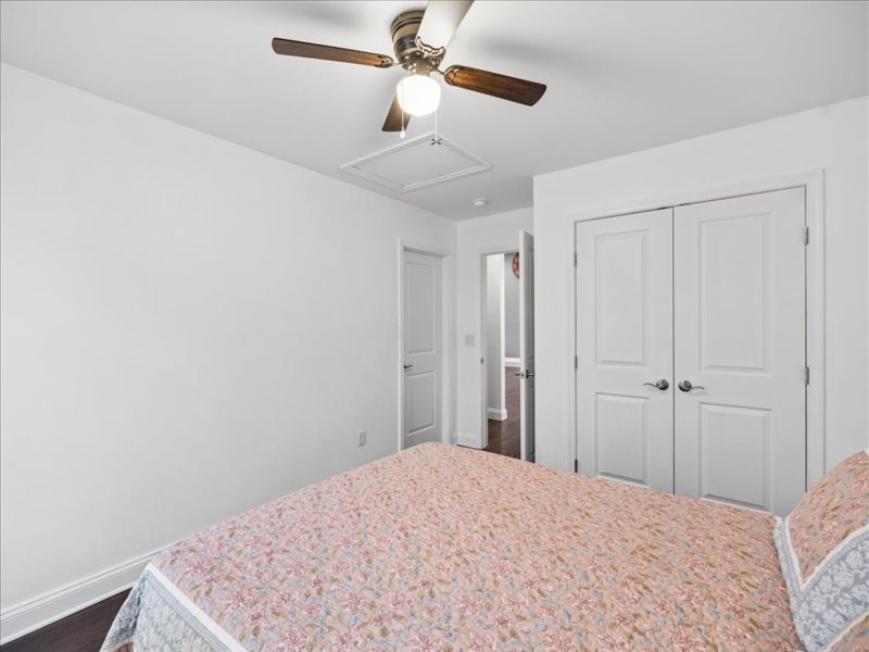 Guest bedroom with double closet at 134 Salt Creek Drive, Dover, Delaware